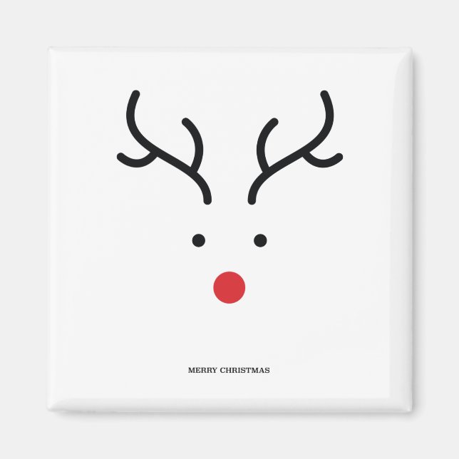Niedliche Rentiere für Weihnachten. Magnet (Vorne)