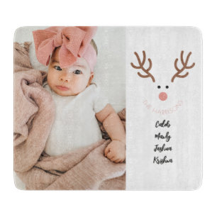 Niedliche Rentierfamilie: Custom Cutting Board Schneidebrett