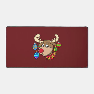 Niedliche Rentierfeiertage Weihnachten Schreibtischunterlage