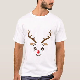 Niedliche Rentierfläche T-Shirt
