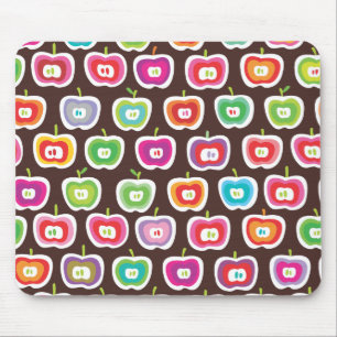 Niedliche retro Apfelfruchtmuster moue Auflage Mousepad