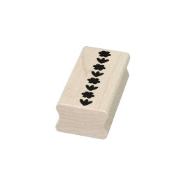 Niedliche Retro-Blume-Silhouetten Gummistempel