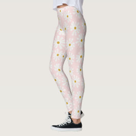 Niedliche Retro Daisy Muster Leggings