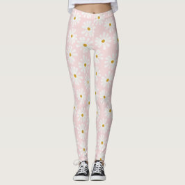 Niedliche Retro Daisy Muster Leggings