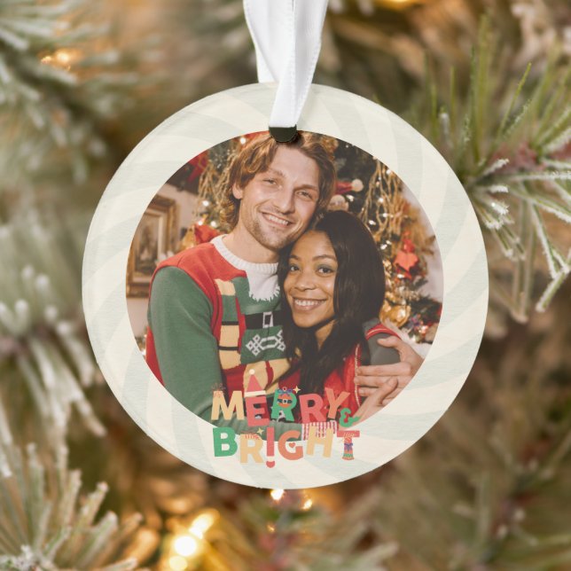 niedliche Retro-Freunde Familienfeier Ornament (Baum)