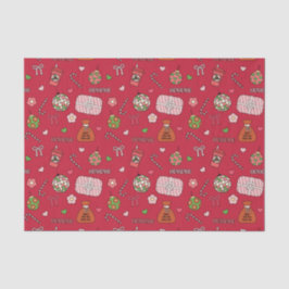 Niedliche Retro-Retro Seidenpapier