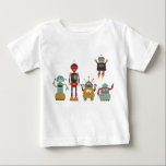 Niedliche Retro Roboter Kids T - Shirt<br><div class="desc">Ein niedlicher Haufen lustiger Roboter gezeichnet im Retro-Cartoon-Stil.</div>