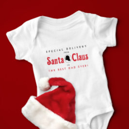 Niedliche Retro Rot und Weiß Weihnachtsausstellung Baby Strampler