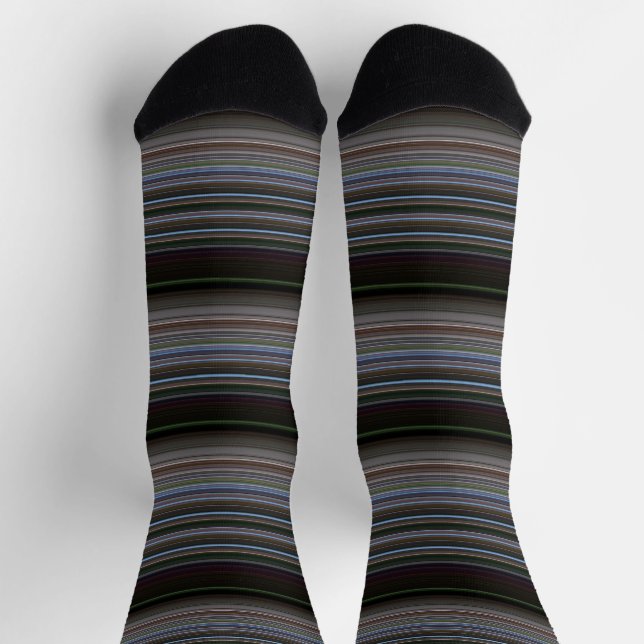 Niedliche Retro-Streifen Socken (Oben)