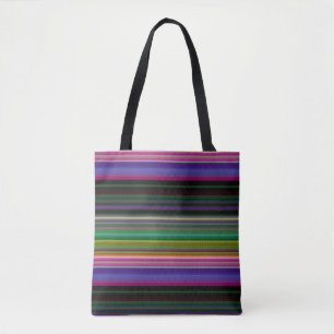 Niedliche Retrofarbenstreifen Tasche