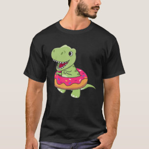 Niedliche Rex Dinosaurier Funny Animes in Donut Sw T-Shirt