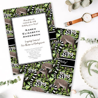 Niedliche Ringschwanzlemuren Madagaskar Jungle Par Einladung