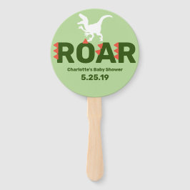 Niedliche Roar Dinosaur Babydusche Fächer
