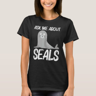 Niedliche Robbe Für Männer Frauen Seelöwe Zoo Tier T-Shirt