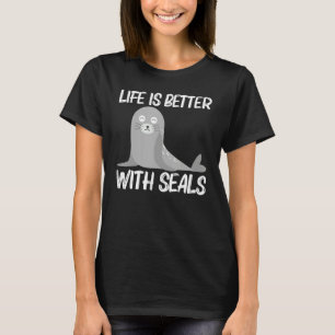 Niedliche Robbe Für Männer Frauen Seelöwe Zoo Tier T-Shirt