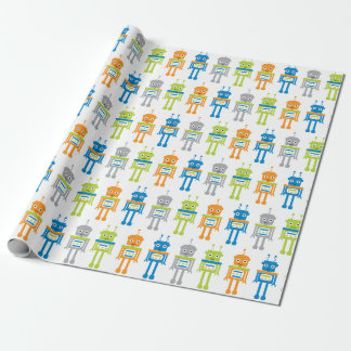 Niedliche roboterfarbige Schleifpapier Geschenkpapier