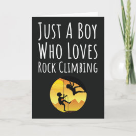 Niedliche Rock Climbing Cards für Kinder Karte