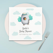 Niedliche Rocket Bird Baby Dusche