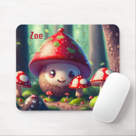 Niedliche Rollstühle im Wald, viel Glück Mousepad