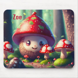 Niedliche Rollstühle im Wald, viel Glück Mousepad