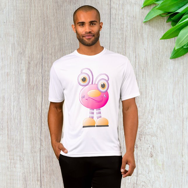 Niedliche rosa Alien mit großen Augen T-Shirt (Von Creator hochgeladen)