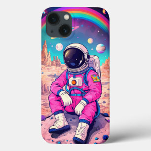 Niedliche Rosa Astronautengalaxie Case-Mate iPhone Hülle