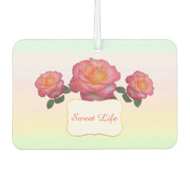 Niedliche Rosa-Blume Autolufterfrischer