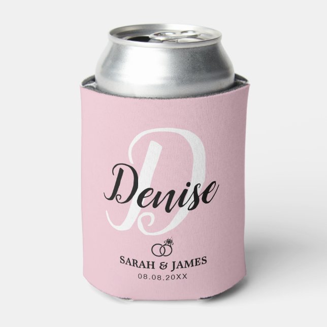 Niedliche rosa Bridesmaid-Geschenke kann kälter we Dosenkühler (Kanne Vorderseite)