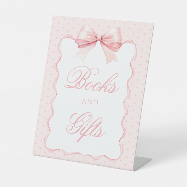 Niedliche Rosa Bug Babydusche Sockelschild (Vorderseite)