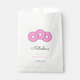 Niedliche Rosa Donut Babydusche Sprinkle Geschenktütchen