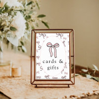 Niedliche rosa Doodle Bow Cards & Geschenke