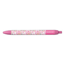Niedliche Rosa Einhorn-Blume Personalisiert Name