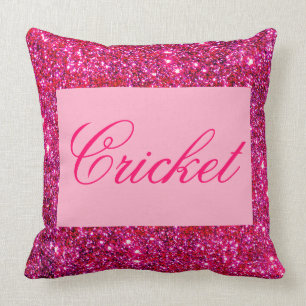 Niedliche rosa funkelnd Girly Glittery funkelnde Kissen