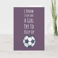 Niedliche rosa Fußball-Karten Girls for Kids Girls