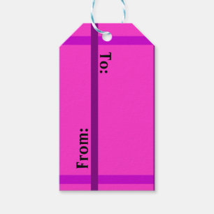 Niedliche rosa Geschenk-Umbauten Geschenkanhänger