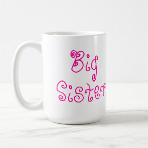 Niedliche rosa große Schwester-Tasse Kaffeetasse