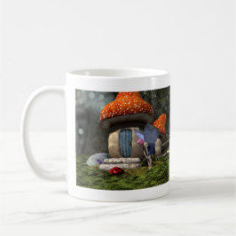 Niedliche Rosa-Haar-Fairy trifft Ladybug Kaffeetasse