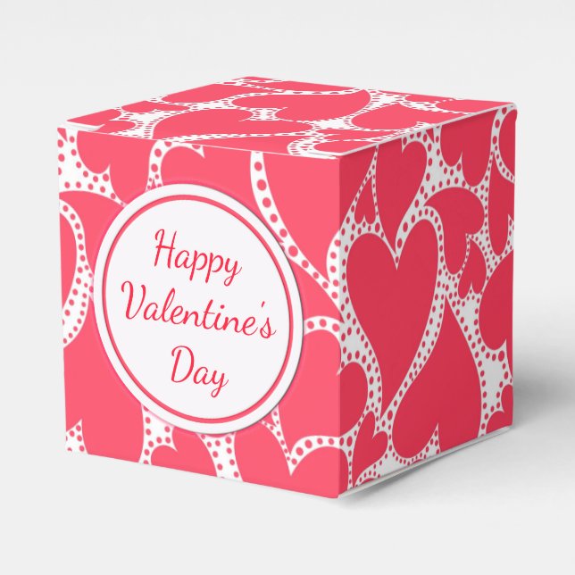 Niedliche rosa Herzen Geschenkschachtel (Vorderseite)