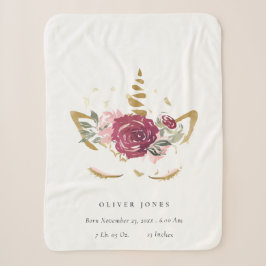 Niedliche rosa Imitate Gold Blumenzwiebeln Geburts Sherpadecke