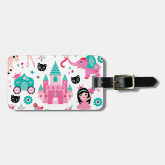Niedliche rosa kleine Prinzessin Unicorn Magical Gepäckanhänger