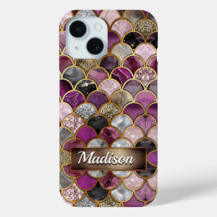 Niedliche, rosa, lila Goldmedaille Case-Mate iPhone Hülle