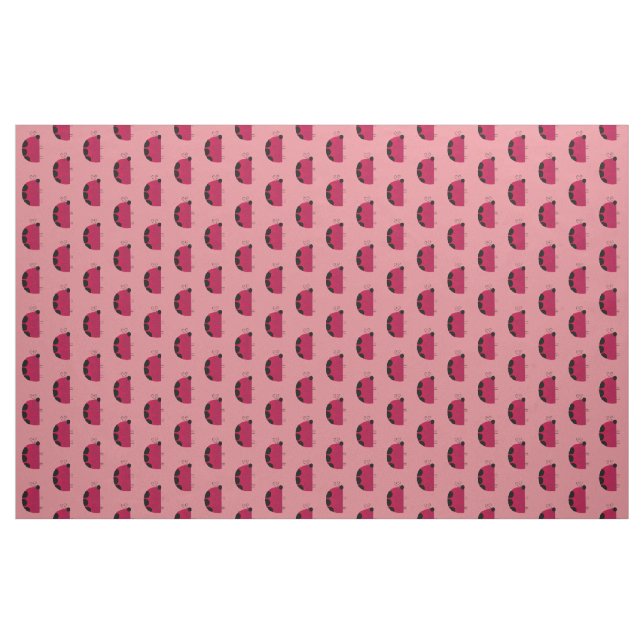Niedliche rosa Marienkäfer Stoff (Yard (91,4 cm))