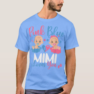 Niedliche rosa oder blaue Mimi-Lieben Sie Geschlec T-Shirt