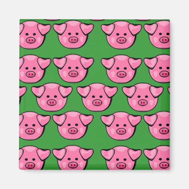 Niedliche rosa Pigmente Magnet (Vorne)