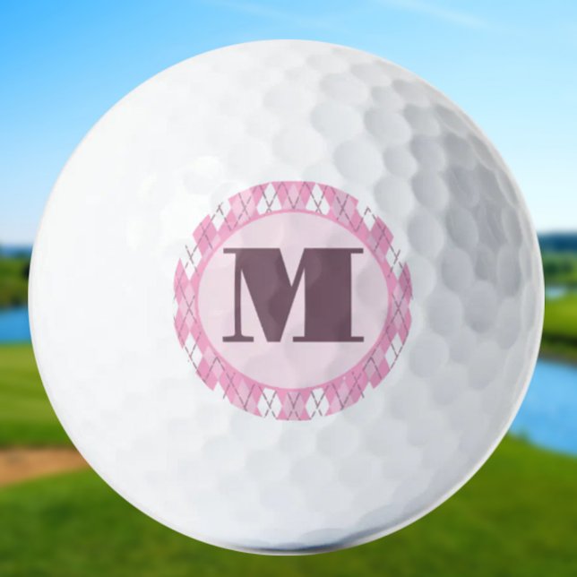 Niedliche Rosa-Preppy-Raute Golfball (Von Creator hochgeladen)