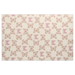 Niedliche rosa Schmetterlinge und kundenspezifisch Stoff