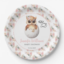 Niedliche rosa Schraffurkeule Babyduschpapier Tell