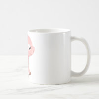 Niedliche rosa Schwein-Tasse
