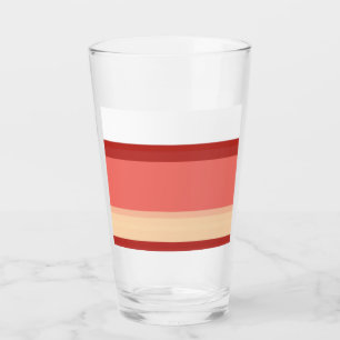 Niedliche, rosa Streifen Glas