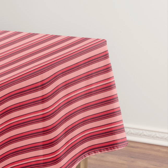 Niedliche Rosa Streifen Tischdecke (Beispiel)